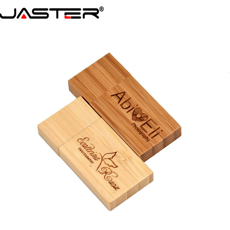 جاستر (شعار مخصص مجاني) الخشب كتلة USB 2.0 فلاش حملة الماهوجني بندريف 4GB / 8GB / 16GB / 32GB /64GB فلاش ميموري للتخزين