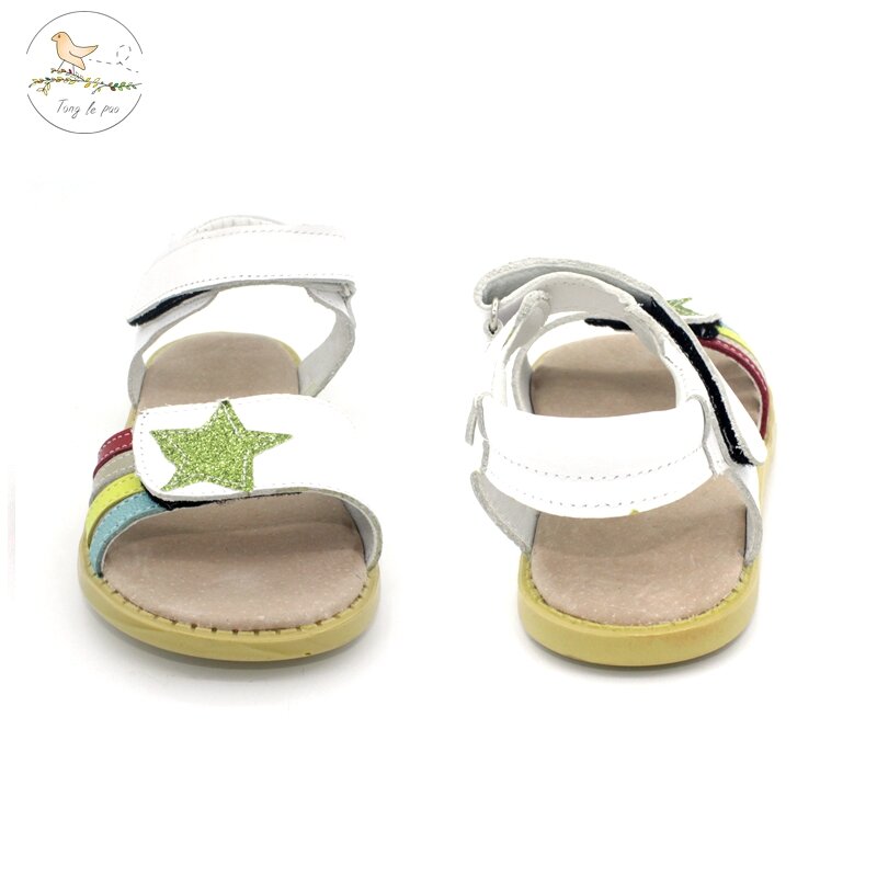 TONGLEPAO-Sandálias planas femininas, lindos sapatos de flores, estilo romano, princesa, crianças, bebê, verão