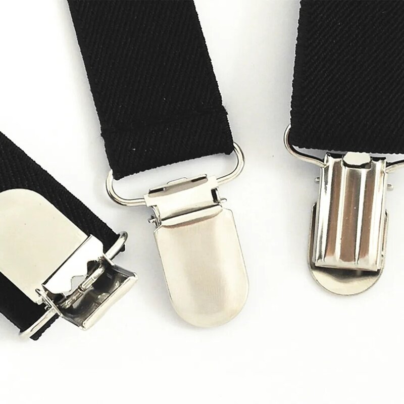 42 bretelle elastiche per bambini in tinta unita cinturino regolabile per bambini colorato 3 clip bretelle per abito da festa accessori gonna regalo
