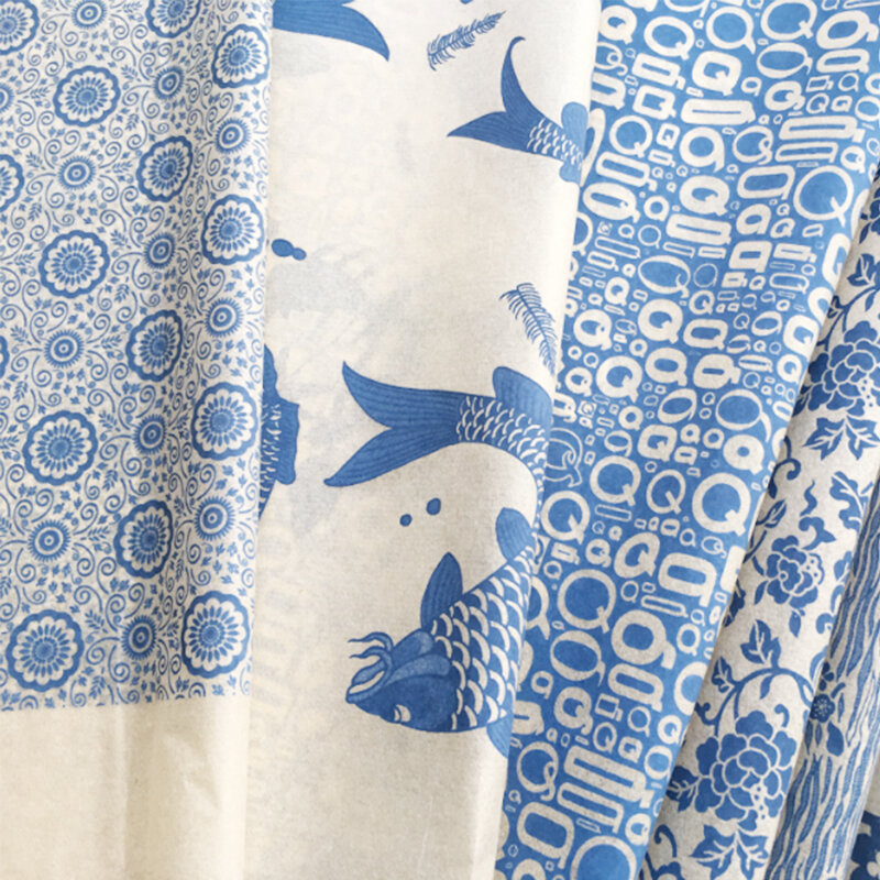 Бумага для переводной глазури, подглазурованная бумага для цветов Цзиндэчжэнь, сине-белая фарфоровая бумага для наклеек, 54x37 см, гончарная керамика г.