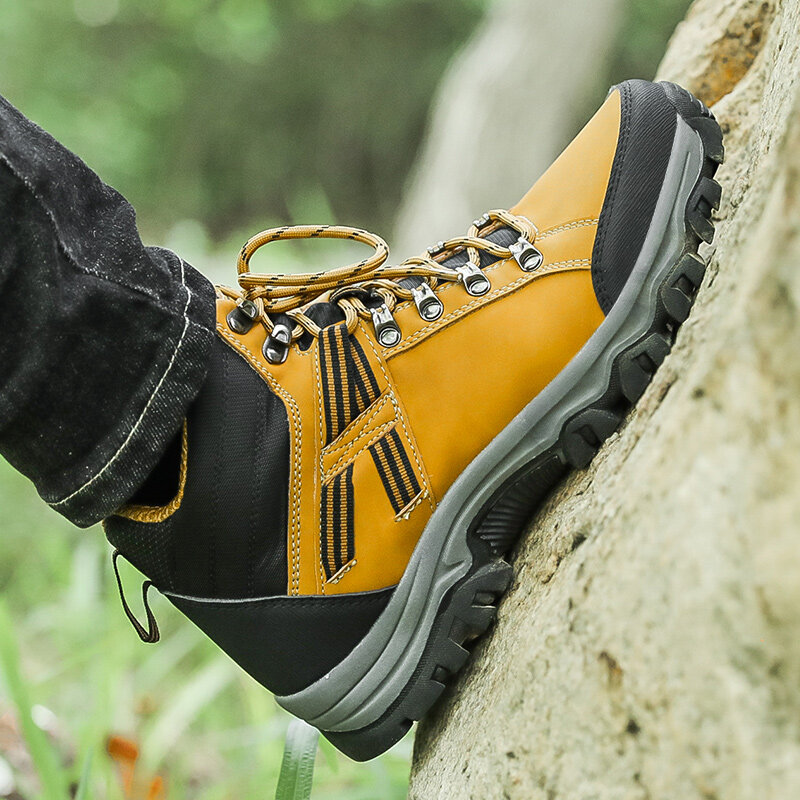 Zapatillas de montaña para hombre, zapatos de Trekking al aire libre, cómodos, transpirables, para escalada, antideslizantes, resistentes al desgaste