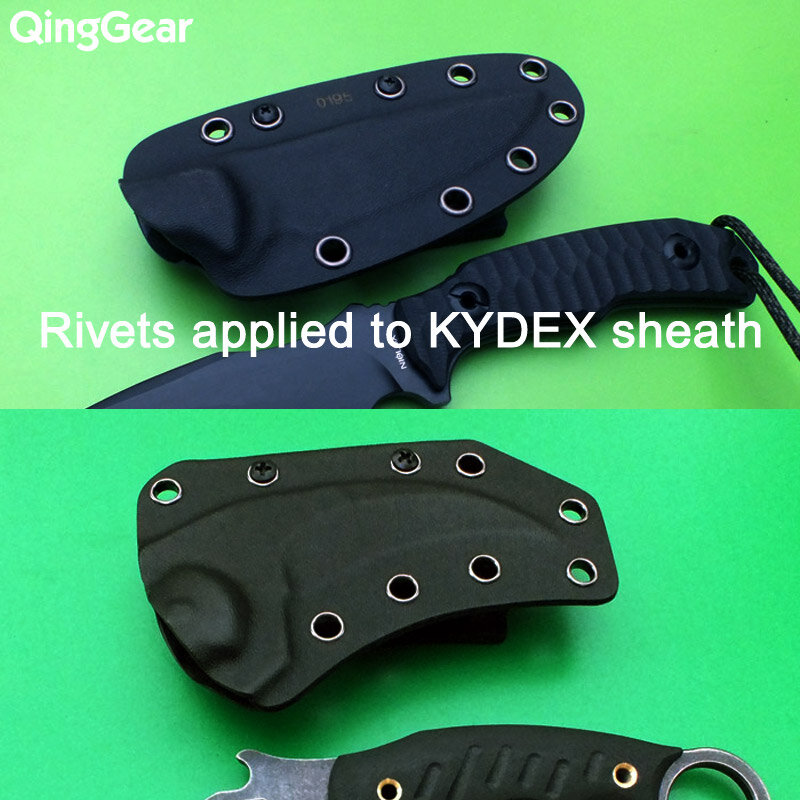 100pcs ilhós para diy kydex bainha 6mm 7mm rebite ferramenta de mão de peças