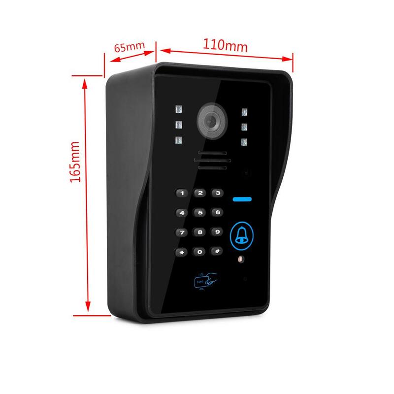 1080p tuya 7 Zoll 1 ~ 4 LCD-Touchscreen Video-Gegensprechanlage Zugangs kontrolle WiFi Video Türklingel system Tür sprechanlage Tür RFID Ent sperr kamera