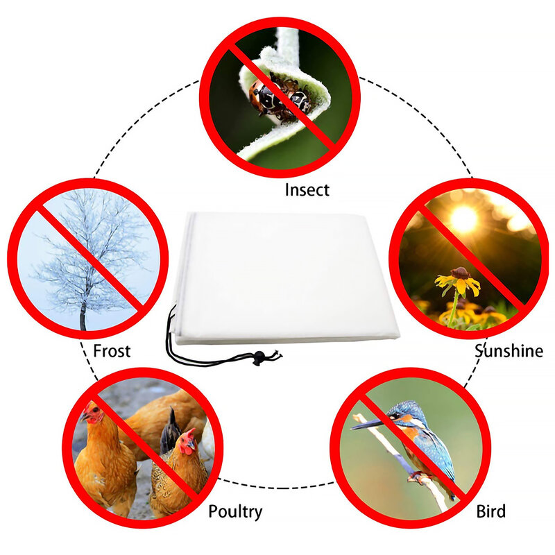 Зимнее теплое покрытие для растений, мешочек для защиты растений от мороза для двора, садовых растений, маленьких деревьев от холода