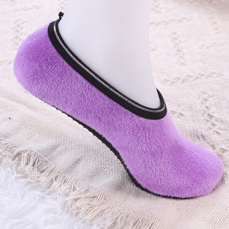 1 paio di calzini caldi da donna calzini sportivi traspiranti alla moda piedi accoglienti pantofole sfocate stivaletti calzini antiscivolo per interni Vintage
