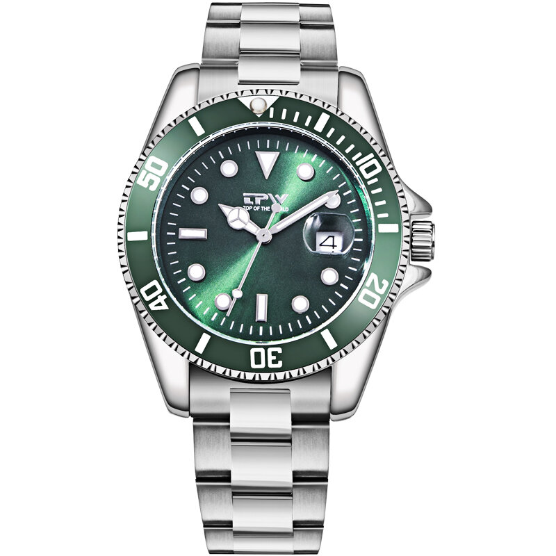 TPW – montre d'affaires avec bracelet en acier inoxydable, mouvement à Quartz japonais, horloge de marque