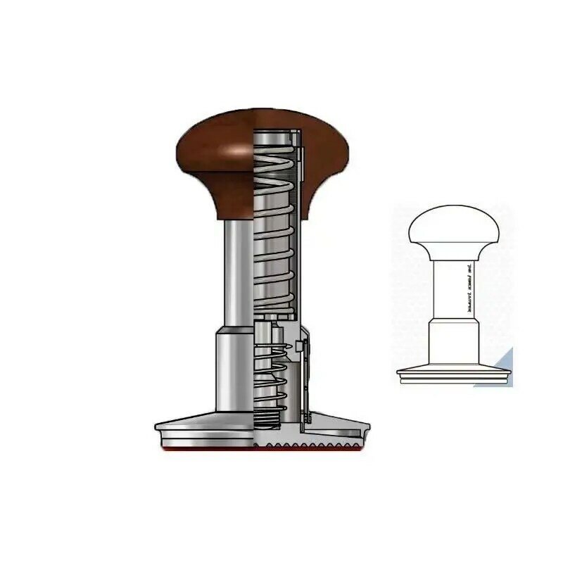 A força calcadeira acessórios de café aço inoxidável máquina de lavar cozinha ferramenta imprensa pano pó ferramenta nivelador pó hammer58mm