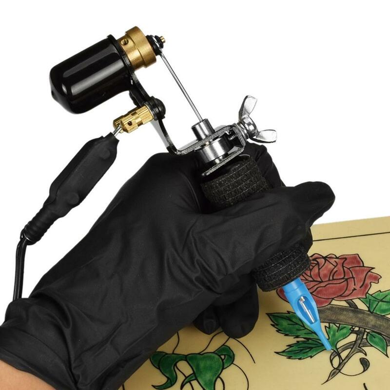 Máquina de tatuagem profissional forte, motor elétrico rotativo silencioso, para iniciantes, tatuagem permanente, forro, sombreado