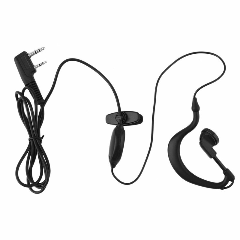 Auriculares con micrófono de 2 pines, audífonos con gancho para la oreja para Radio Baofeng UV 5R 888s, novedad