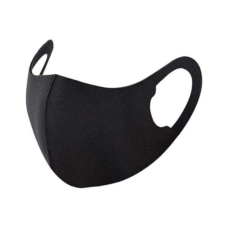 Czarne usta maska zmywalny wielokrotnego użytku maska Unisex maski ochronne Masque En Tissu Mondmasker Mascarillas usta obejmujące