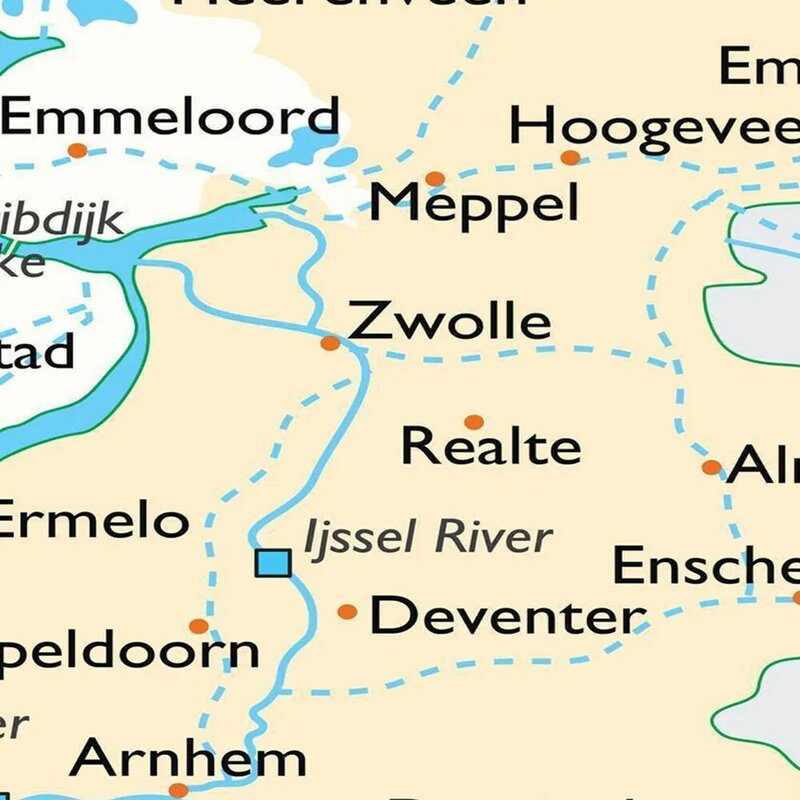 60*60 سنتيمتر هولندا خريطة أوروغرافية الجدار ملصق ديكور صورة مطبوعة على القماش اللوحة الفصول الدراسية ديكور المنزل اللوازم المدرسية