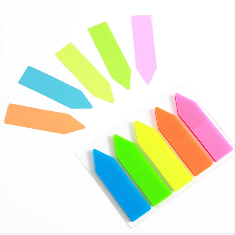1PCS Abnehmbare Indikator Label Farbe Pagination Label Memo Pad Sticky Notes Schreibwaren Memo Pad Index Büro Schule Liefert