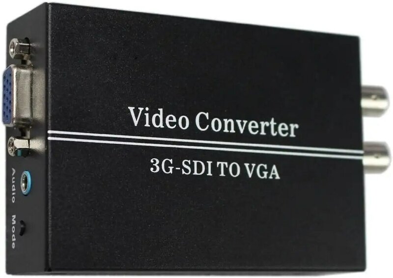 1080P SDI (SD /HD /3G SDI) sinyal untuk VGA Sinyal SDI untuk VGA Sdi BNC Video Ubah