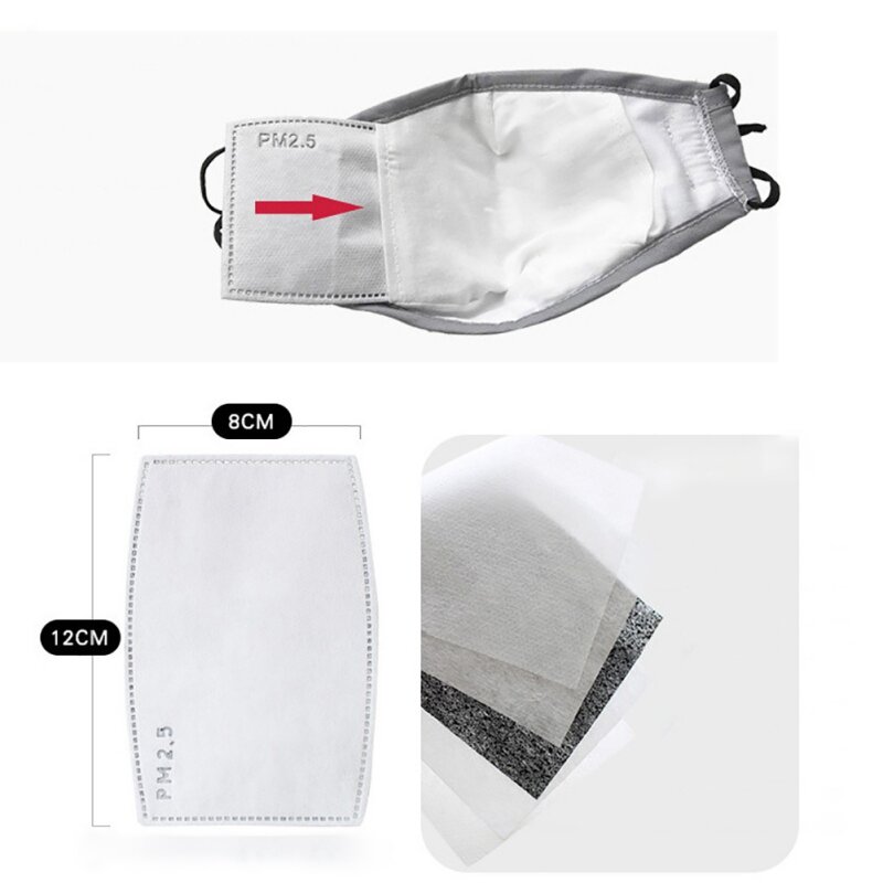 1PC Anti PM2.5 Cotton Anti Haze Anti-dust Mask Activated Carbon Filter Respirator Mouth-muffle With Valve