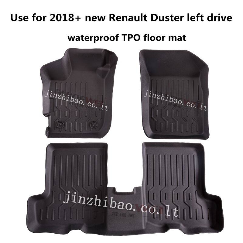 Подходит для нового Renault Duster, универсальный автомобильный TPO Коврик для пола, полный комплект, подходит для Renault Duster, водонепроницаемый коврик для пола