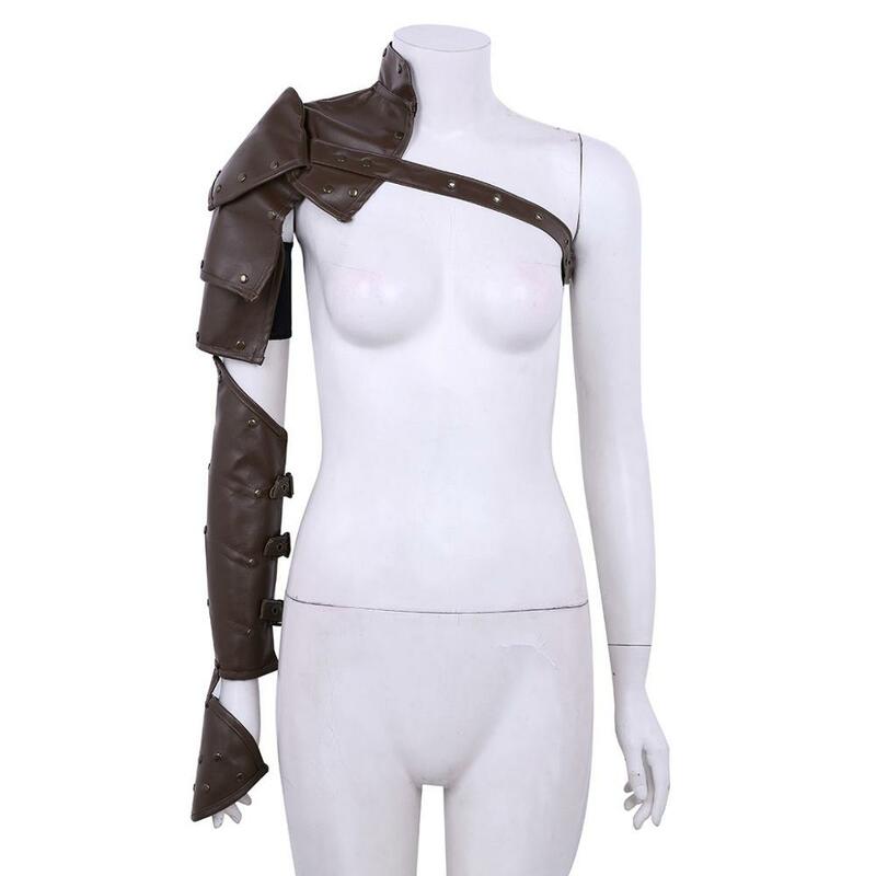 Набор плечевых ремней унисекс из полиуретана, регулируемых Металлических Заклепок, в готическом стиле, стимпанк, на одно плечо, аксессуары к костюму для Косплей