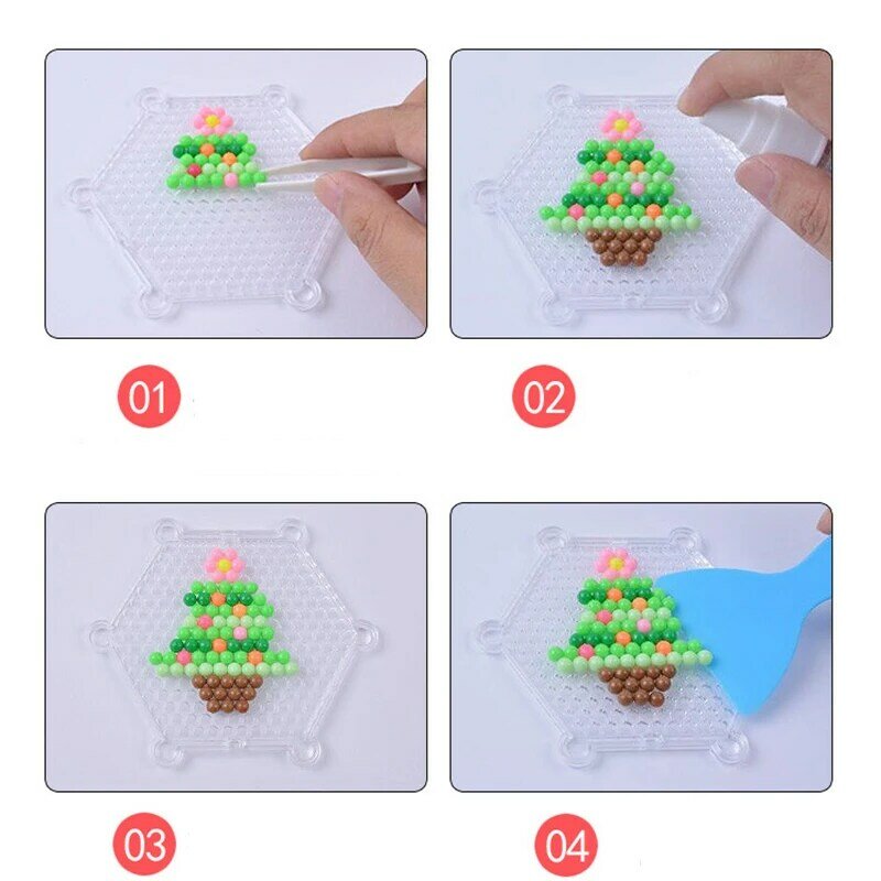 6000 pcs FAI DA TE Perline Magiche Animale Stampi A Mano Fare 3D Puzzle Per Bambini Educativi perle di Giocattoli per Bambini Incantesimo Ricostituire