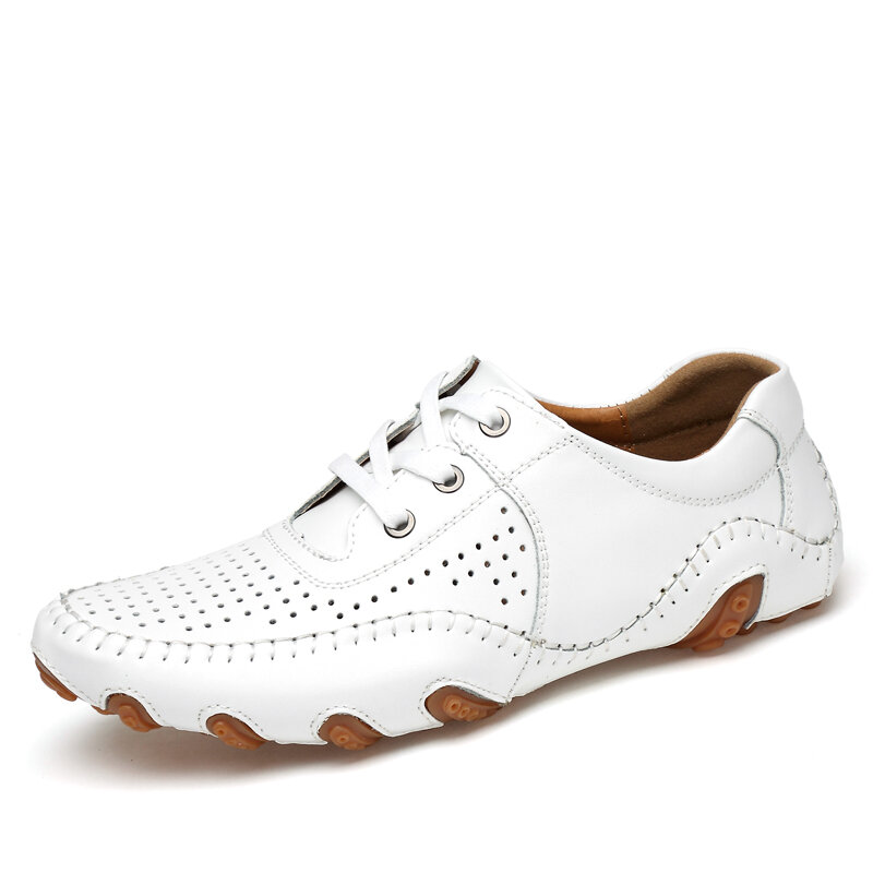 Męskie skórzane buty golfowe Sport Outdoor wodoodporne buty golfowe męskie antypoślizgowe oddychające męskie buty na co dzień Bussiness Golfs Big Size