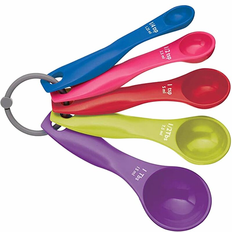 Colher de medição doméstica multifuncional, 5/8/10 utensílios de plástico, acessórios para confeitaria, ferramenta de medição de cozinha