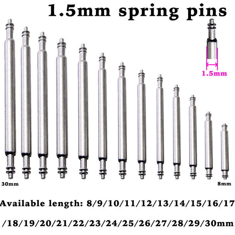Horloge Band Spring Pins Repair Tool Voor Horloge Band Release Lente Bars Pin 8 Tot 16 17 18 19 20 21 22 23 24 25 26 27 28 29 30Mm