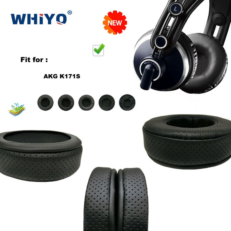 New upgrade Replacement Ear Pads for AKG-K171S Headset Parts Leather Cushion Earmuff Headset Sleeve Cover