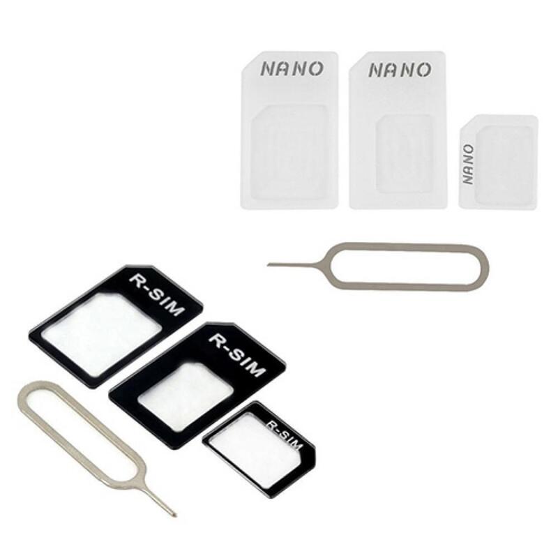 Convertidor de adaptador de tarjeta NanoSIM 3 en 1 a tarjeta Micro SIM estándar