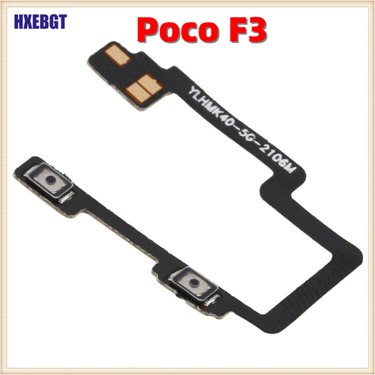 Cable flexible de alta calidad para Xiaomi Poco F3, interruptor de volumen, botón de arriba y abajo, Control Flex, piezas de reparación para Smartphone