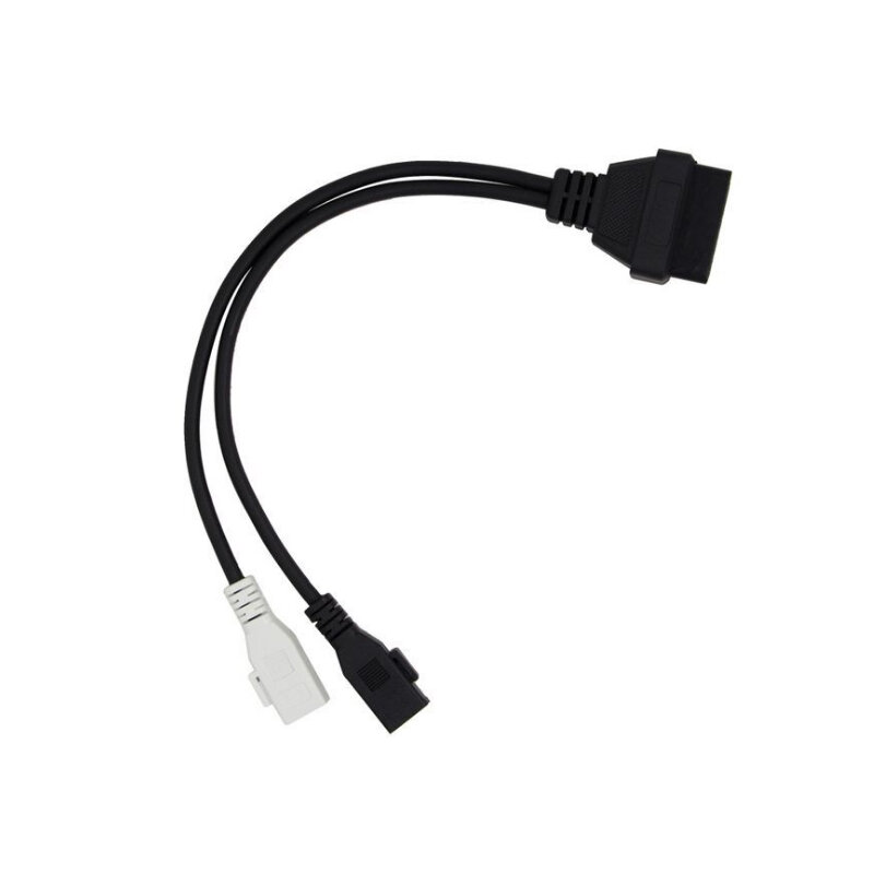 Kabel OBD II OBD2 2 X 2pin do OBD2 16Pin żeński przewód łączący kabel diagnostyczny do samochodu Audi
