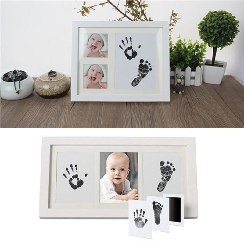 Atacado bebê recém-nascido handprint pegada almofada segura não-tóxico limpo toque almofada de tinta foto fácil de operar mão pé impressão almofada