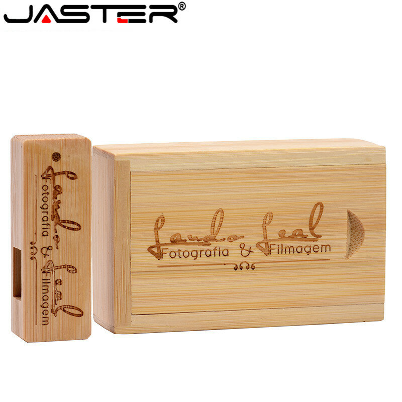 JASTER-Pendrive con cuchillo cuadrado de madera, memoria USB 2,0, 64GB, 32GB, 16GB, 4GB, logotipo personalizado Gratis, Regalo