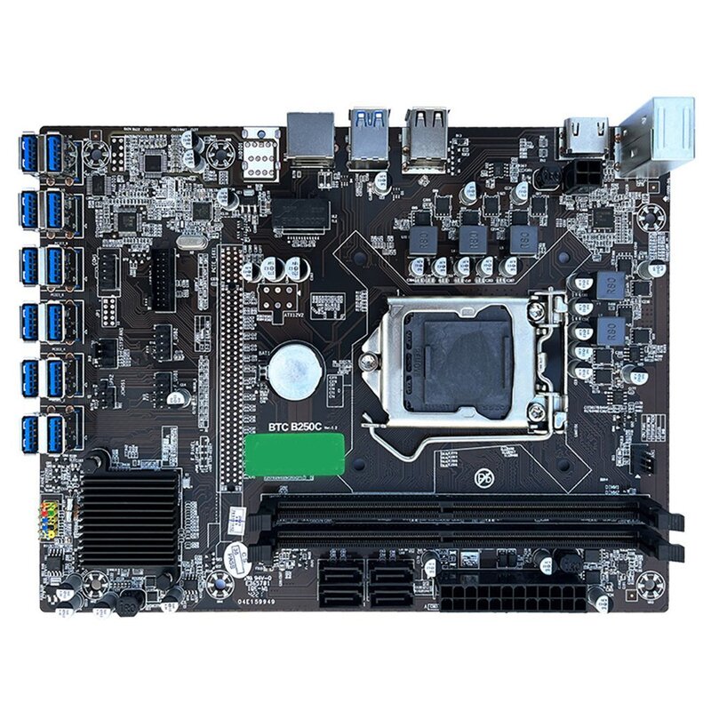 B250 Computer Mainboard 12 Pcie To USB3.0 Graphics Slot 1151 Interface DDR4 Generation 8P 6P Mainboard