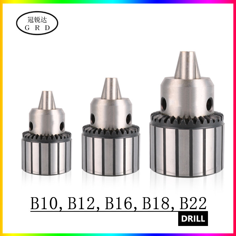Rosca cónica B10, B12, B16, B18, B22, llave de portabrocas con sujeción de rotación de 1mm, 5mm, 13mm, 16mm y 20mm