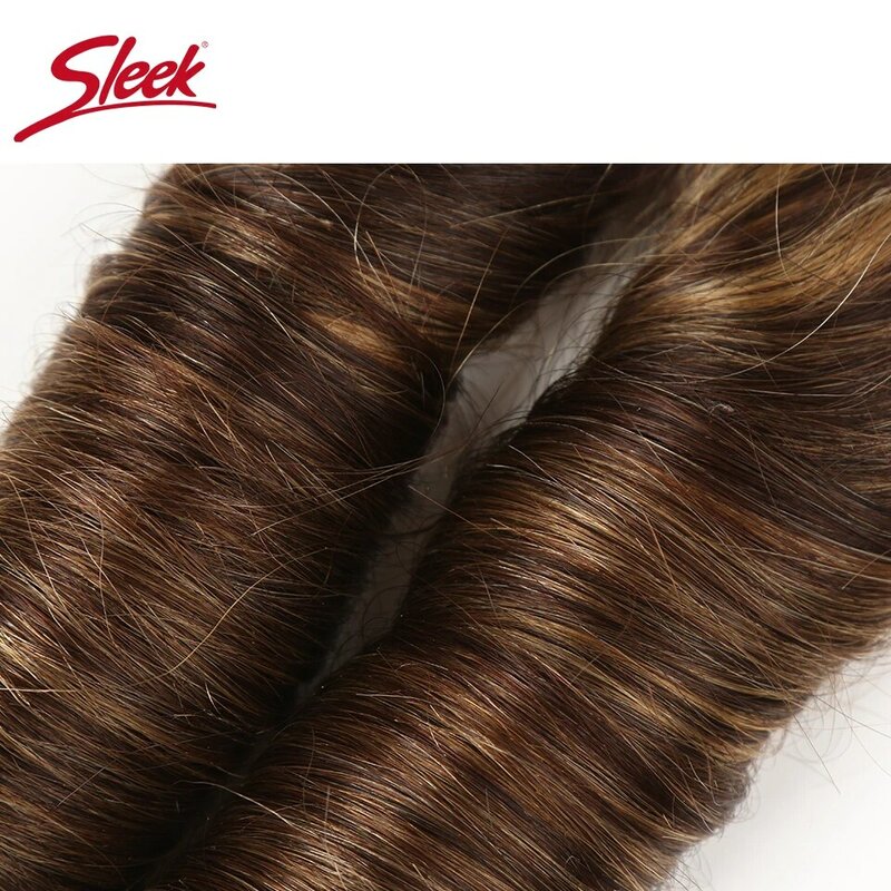 Elegante duplo desenhado onda solta cor p4/27 p6/27 p1b/30 p4/30 pacotes de cabelo humano remy brasileiro 1 pçs onda de hollywood feixes de cabelo