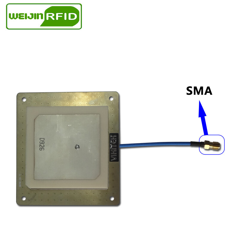 RFID antenna UHF 915MHz VIKITEK VA62 small circular polarization gain 4DBI short distance for UHF rfid reader