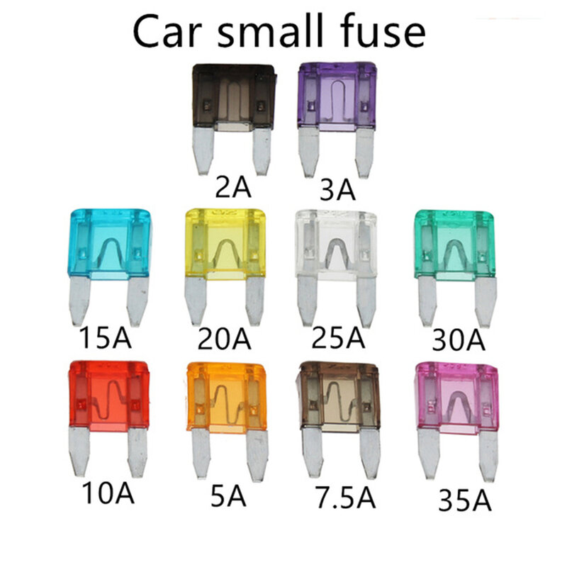 WieshammSet-Fusible de voiture à lame de petite taille avec boîte en plastique, 120 pièces, adapté pour camion de voiture automatique, 2.5 A, 3 A, 5/7 A, 10 A, 15 A, 20 A, 25 A, 30 A, 35A