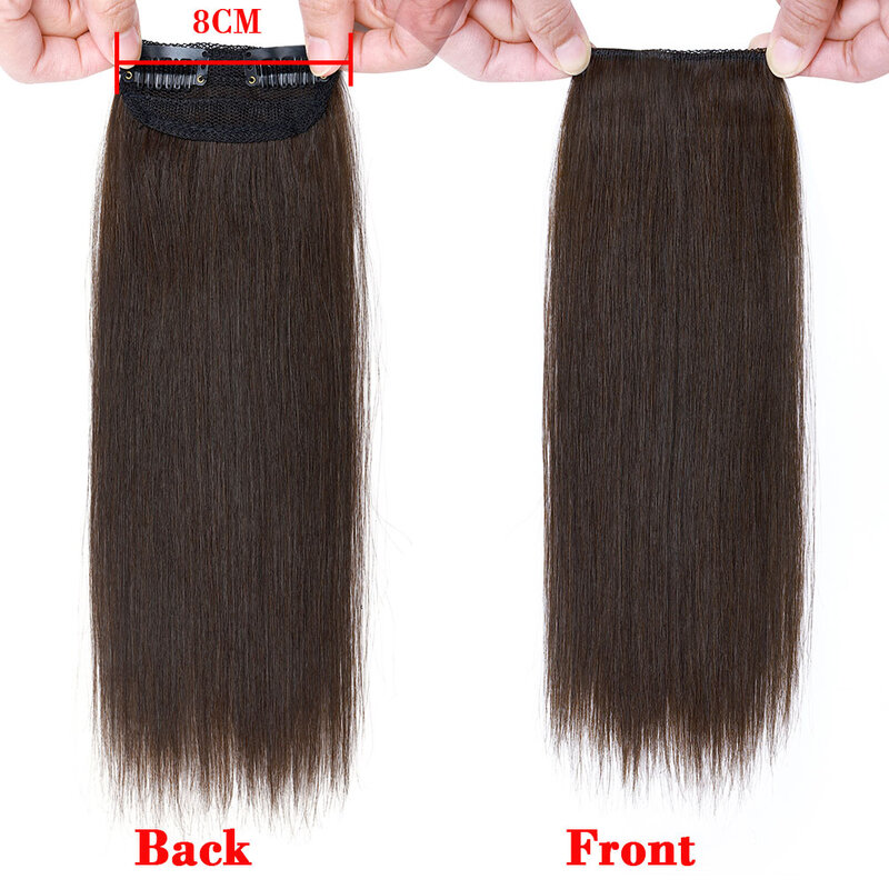 Sego Hair Pads treski 100% ludzkie włosy łatki niewidzialny klip w jednym kawałku przedłużanie włosów dodaj objętość włosów 8g-17g