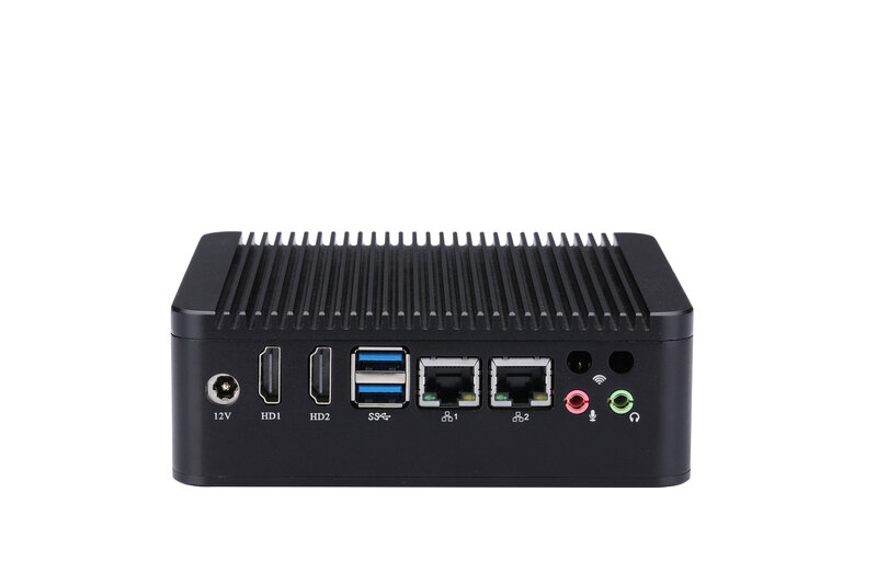 7th Qotom Mini PC Core I3 I5 I7,สนับสนุน AES-NI Opnsense ไฟร์วอลล์ Gateway Router