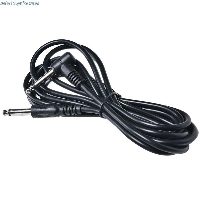 Hot Koop 3 m Elektrische Patch Cord Gitaarversterker Amp Gitaar Kabel Met 2 Pluggen Zwarte Kleur