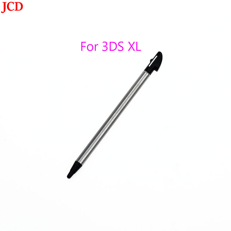1 buah Stylus plastik hitam layar sentuh pena Stylus teleskopik logam untuk 2DS 3DS baru 2DS LL XL baru 3DS XL LL untuk NDSL NDSi NDS Wii
