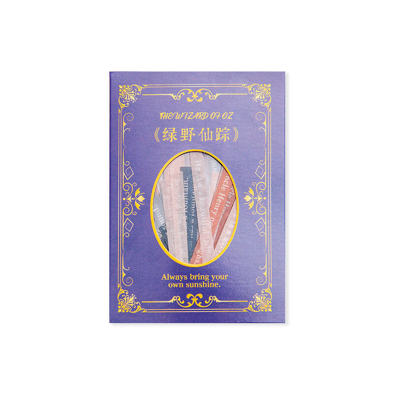 Fairy Tale Text Stickers, DIY Diário Album Scrapbooking Material, Colagem de Etiquetas, Marcador de Arte Decorativa, 60 pcs por pacote