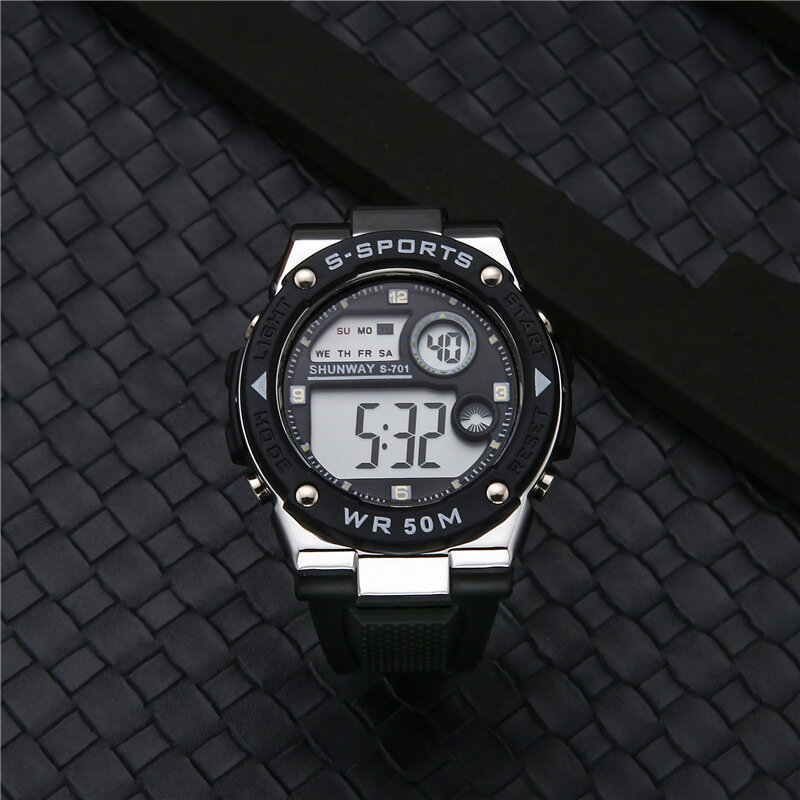 Orologi digitali elettronici per bambini 50M impermeabile nuoto LED orologio sportivo militare leggero orologio per ragazzi ragazze regalo 701
