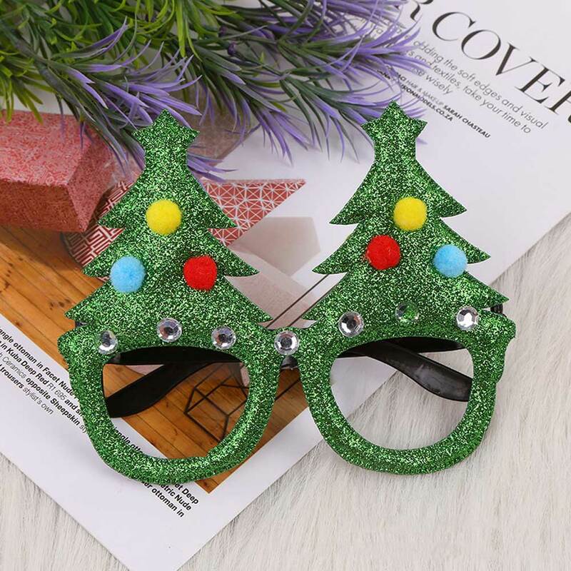 2022 christmas glasses Christmas Decorations  Frame Adult Kids Gift Santa Snowman Glasses Christmas Xmas Decor 2022 New Year