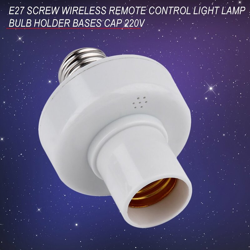 ICOCO profesional E27 tornillo inalámbrico luz con Control remoto lámpara portalámparas Bases casquillo interruptor lámpara accesorios On Off 220V