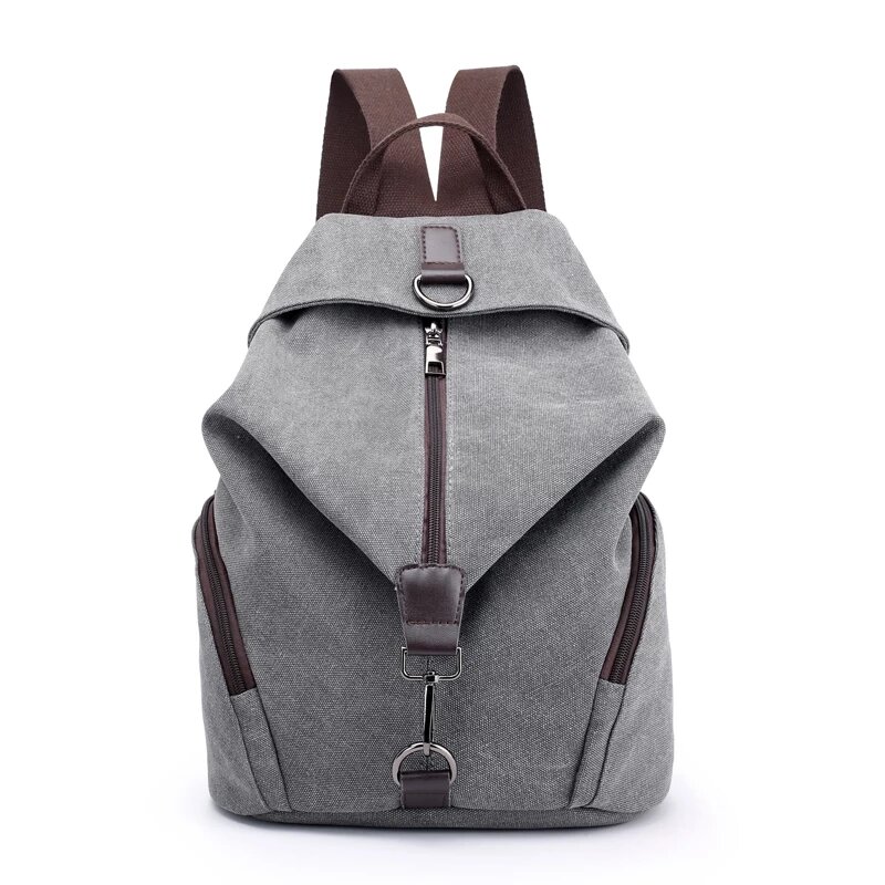 Fashion Canvas Female Backpack Multifuction Casual Backpack For Teenager Girls 2021 New Summer Women Large Capacity Shoulder Bag