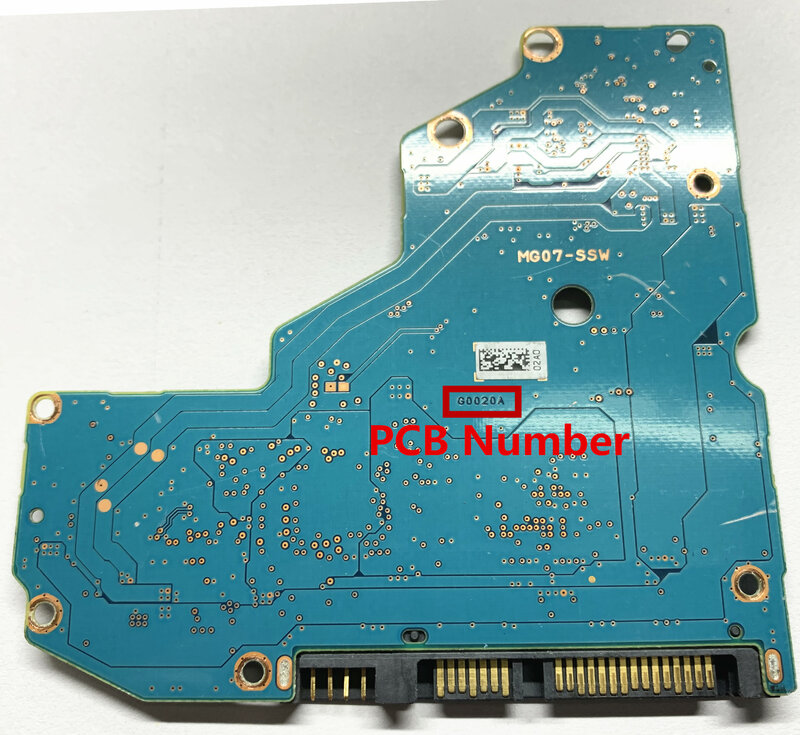 Toshiba placa lógica/número de placa: G0020A... 02A0 MG07-SSW / FKR38D A0020A P-18 SATA 3,5