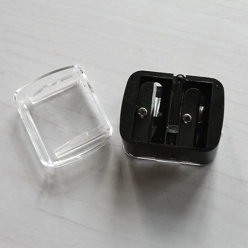 1pc Double Holes Cosmetic Sharpener Useful Pencil Sharpener For Cosmetic Brush/Eyeliner Pencil/Makeup Pencil