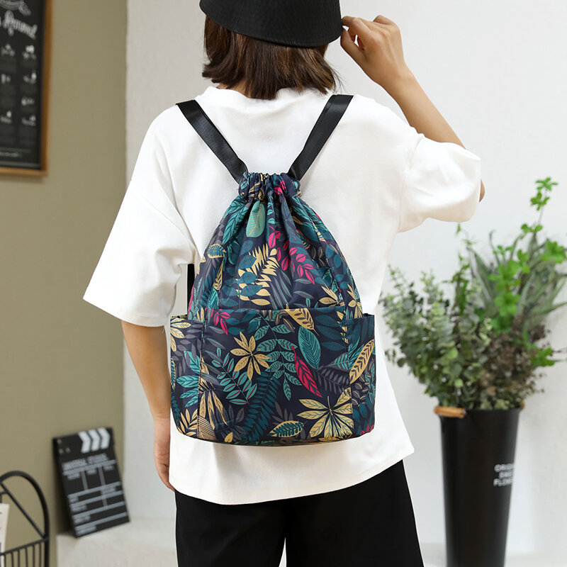 Mochila de viaje de nailon ligero para mujer, mochila escolar de tela duradera de alta calidad, informal, portátil, para compras