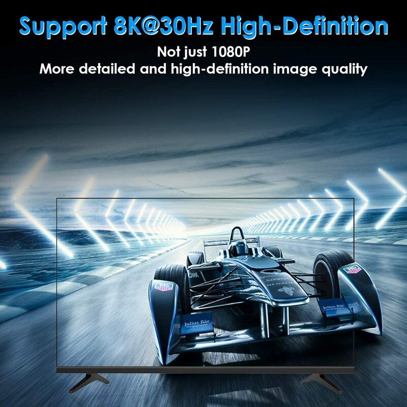 DisplayPort Schalter splitter 8K DP 1,4 Bi-directional 1x2 / 2x1 Display Port adapter 8K @ 30Hz 4K @ 144Hz für Multi Quelle und display