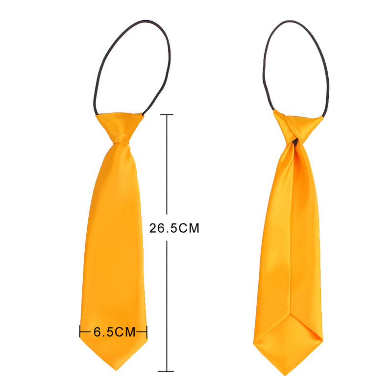 Corbatas informales para niños y niñas, trajes de corbata sólidos, corbata delgada, banda de goma Simple para estudiantes, corbata para el cuello