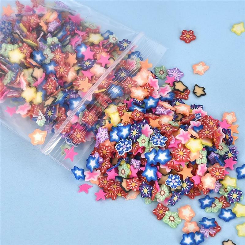 1000pcs/Pack Clay Resin Filling Fruit Leaf Flowers Pattern Colorful Mixed Filler For DIY Epoxy Resin Jewelry Nail Art Decoration
